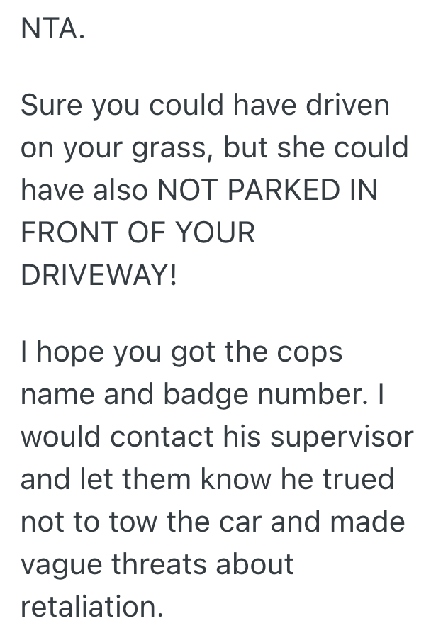 Screenshot 2025 10 26 at 12.59.49 AM Woman Parks Her Car In Front Of A Neighbors Driveway, So The Neighbor Calls For A Tow Truck