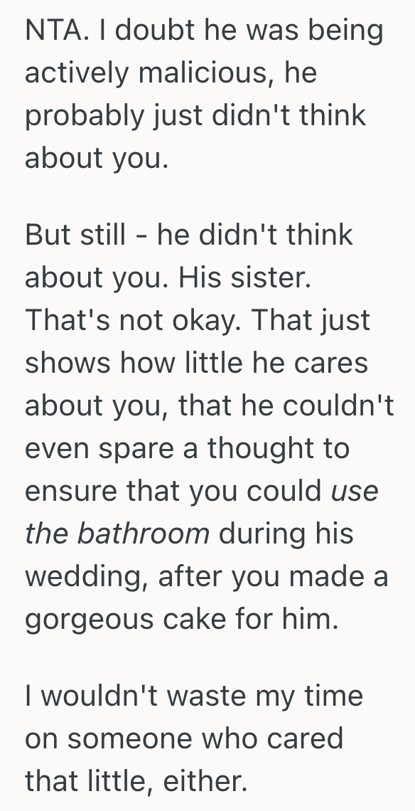 Screenshot 2025 10 26 at 2.51.11 PM Woman In A Wheelchair Makes The Wedding Cake For Her Brothers Wedding, But The Venue Was Not Disabled Friendly