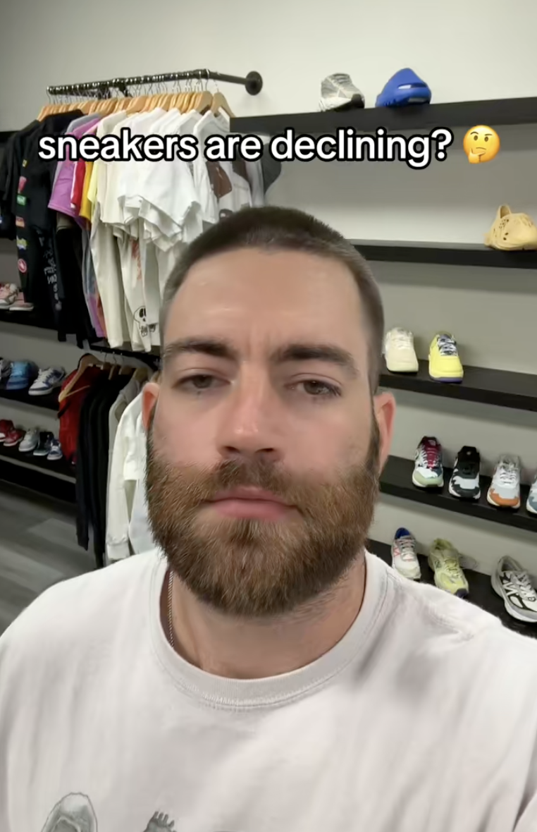 man talking about his business