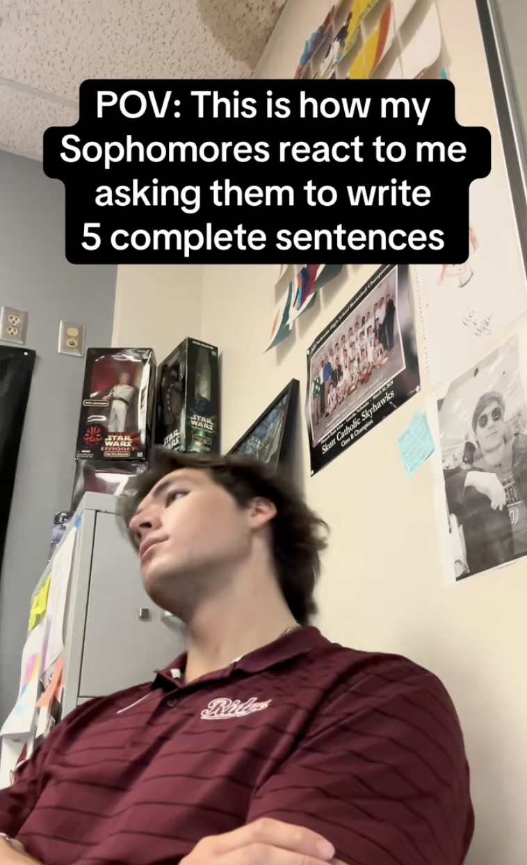 teacher in a classroom