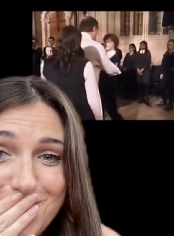 woman talking about harry potter