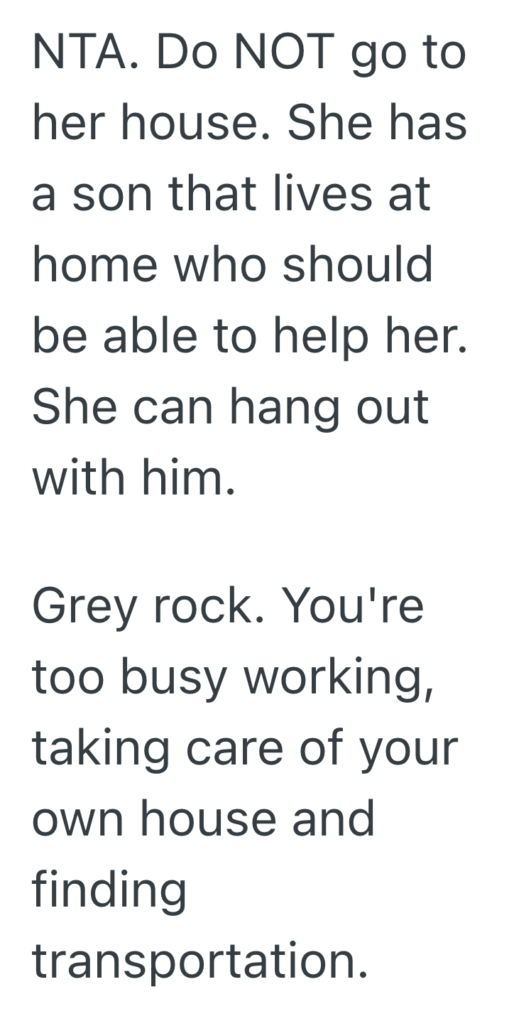 Screenshot 2025 10 27 at 11.39.35 AM Womans Mother In Law Let Her Struggle Without A Car, So Now She’s Matching Her Energy And Ignoring Her Demands For Help Around The House