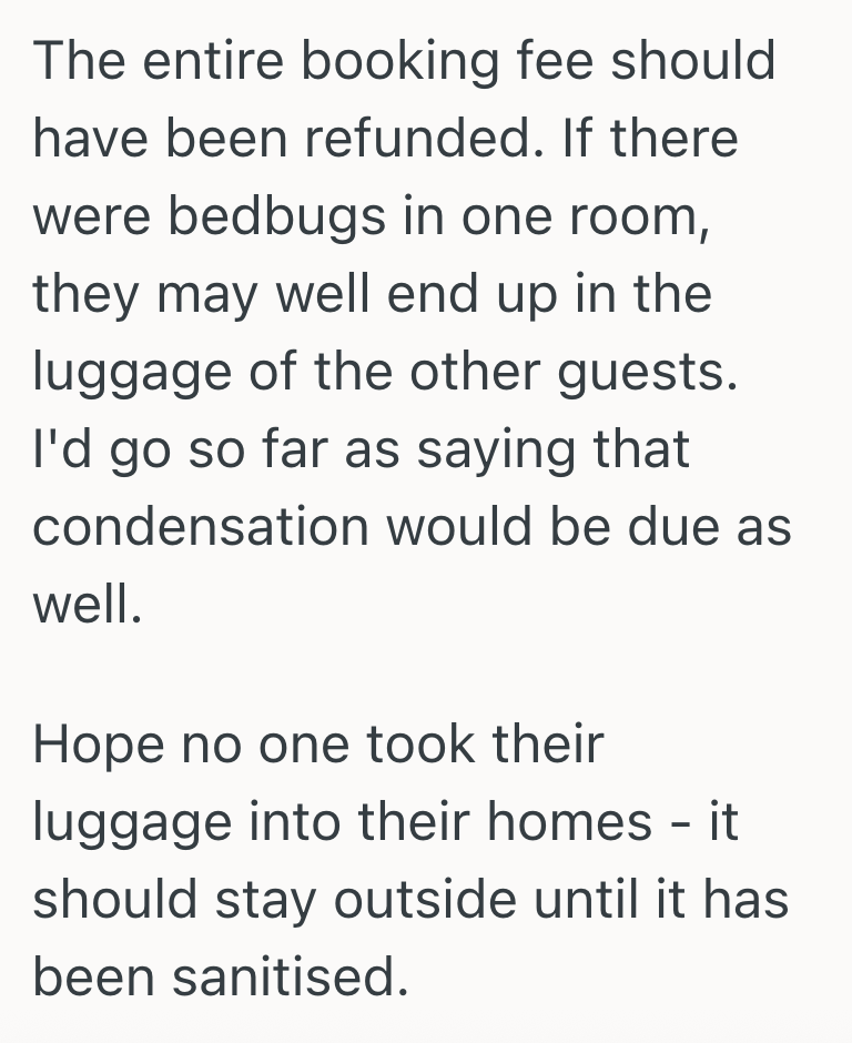 Screenshot 2025 10 27 at 12.23.02 PM His Wife Suggested To Split The AirBnB Refund With Other Families, But Hubby Wanted The Whole Amount Because His Room Was The Only One Affected By Bedbugs