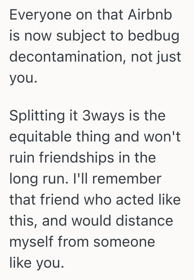 Screenshot 2025 10 27 at 12.26.11 PM His Wife Suggested To Split The AirBnB Refund With Other Families, But Hubby Wanted The Whole Amount Because His Room Was The Only One Affected By Bedbugs