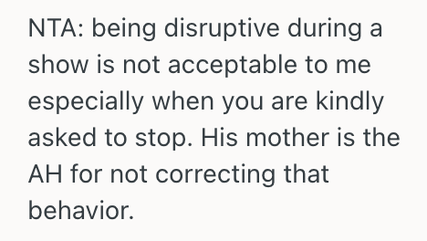 Screenshot 2025 10 27 at 5.52.48 PM Woman Told A Chatty Kid To Stop Talking During A Broadway Show, But His Mom Responded That If She Was Truly Bothered She Could Move To A Different Seat
