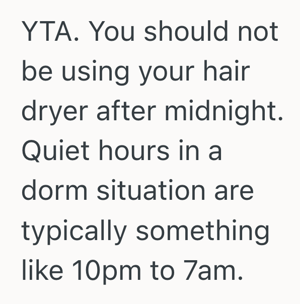 Screenshot 2025 10 27 at 8.08.09 PM Young Woman Insisted On Blow Drying Her Hair In The Middle Of The Night, So Her Roommate Finally Snapped About The Noise Levels