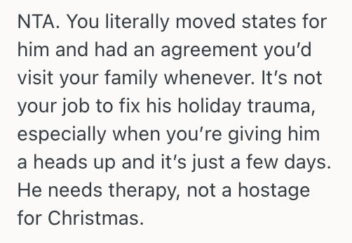 Screenshot 2025 10 27 at 9.43.58 PM Woman Promised To Visit Her Family Every Christmas After Moving Away With Her Fiancé, But He Feels Alone And Abandoned Every Time She Flies Home