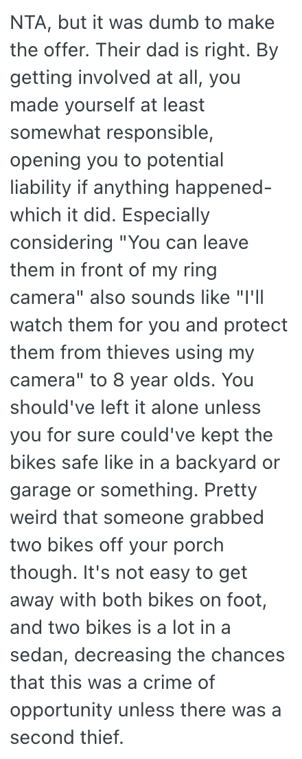 Screenshot 2025 10 28 at 3.05.16 PM Neighborhood Dad Went Out Of His Way To Protect The Local Kids Bikes, But They Got Stolen Anyway