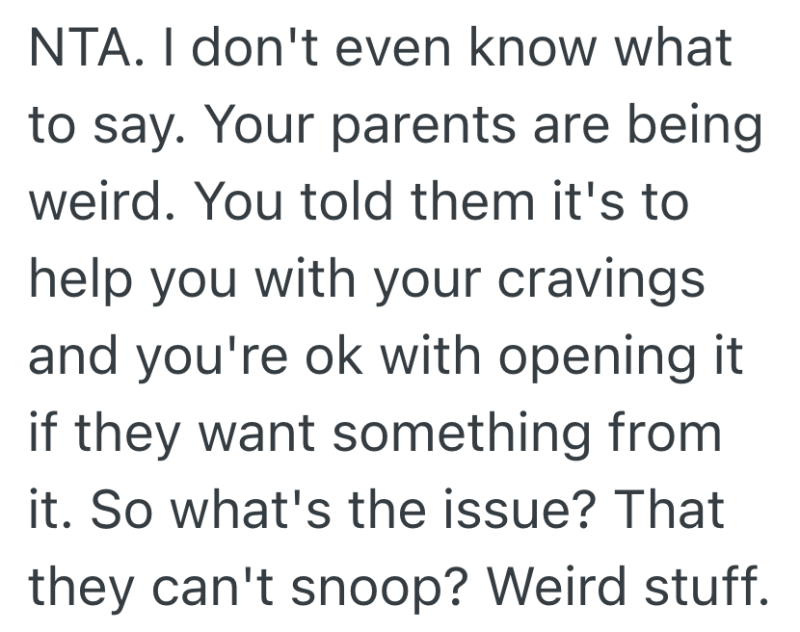 Screenshot 2025 10 28 at 9.51.27 PM e1761702830781 Son Puts A Lock On His Own Mini Fridge To Curb Snacking And Stop Parental Snooping, But His Parents Call It “Selfish And Immature”