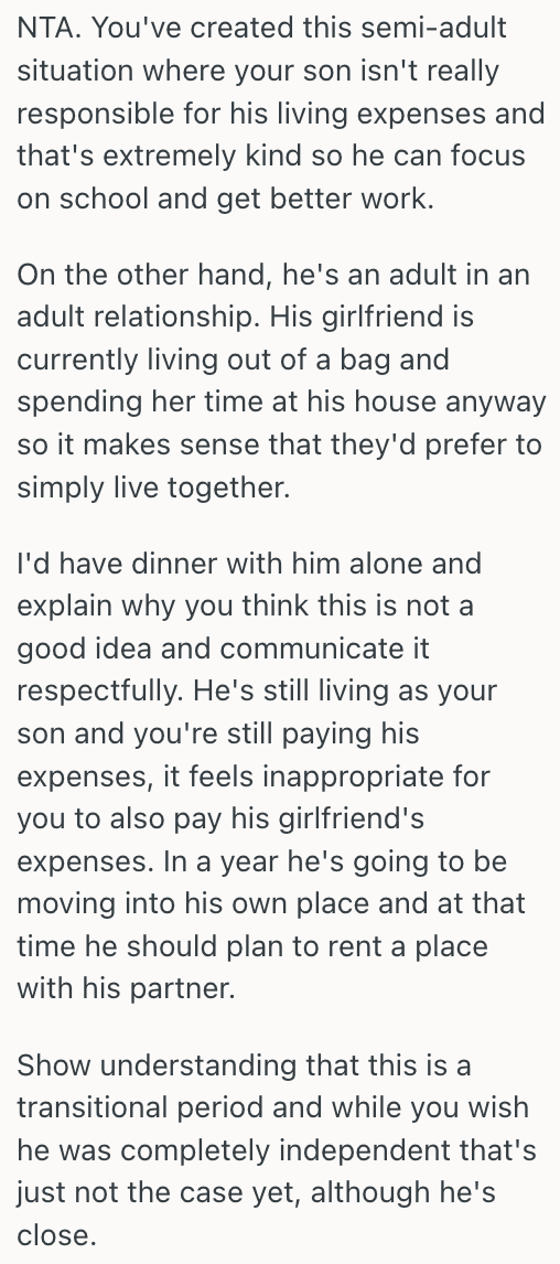 Screenshot 2025 10 29 at 16.26.03 Mom Pays For Her Adult Son To Live Freely In A Small Apartment That She Owns, But When He Asks If His Girlfriend Can Move In, She Says No
