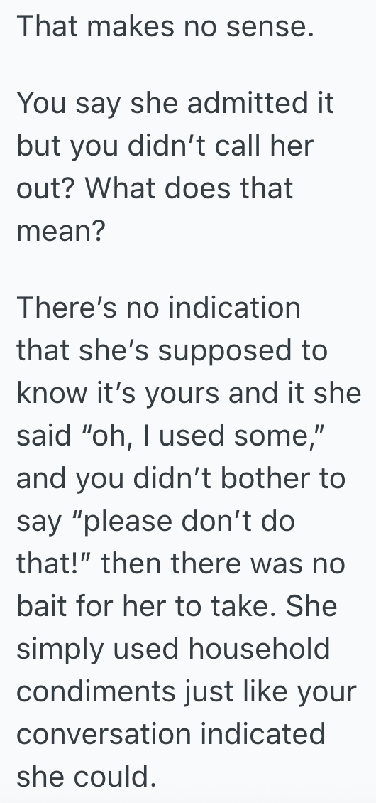 Screenshot 2025 10 29 at 9.43.40 PM Woman Notices That Half Of Her Favorite Sauce Is Missing, So When She Finds Out Whos Responsible, She Switches The Sauce With Soy Sauce