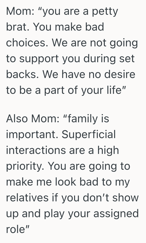 Screenshot 2025 10 30 at 3.36.28 PM Womans Family Refused To Help Her When She Was Left Homeless After Leaving Her Ex, So She Refuses To Go To The Family Reunion