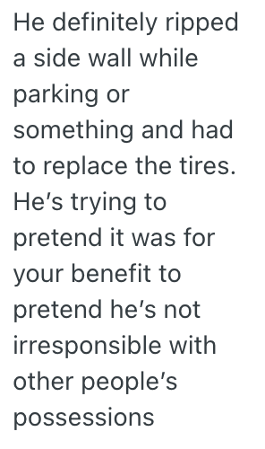 Screenshot 2025 10 30 at 6.31.16 AM A Car Owners Uncle Borrowed Her Vehicle And Put New Tires On It Without Her Permission, And She Refuses To Pay Him Back For It