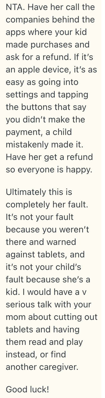 Screenshot 2025 10 30 at 6.43.32 AM A Single Moms Daughter Charged $200 On An App, But Now Shes Upset Because She Warned Her Mother Not To Let Her Play On A Tablet Very Often