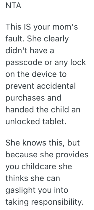 Screenshot 2025 10 30 at 6.43.58 AM A Single Moms Daughter Charged $200 On An App, But Now Shes Upset Because She Warned Her Mother Not To Let Her Play On A Tablet Very Often