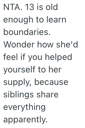 Screenshot 2025 10 30 at 6.51.32 AM A Twenty Somethings Teenage Sister Opened Up One of Her Birthday Presents Without Her Permission, And She Told Her She Needs to Stop Thinking Her Things Belong to Her