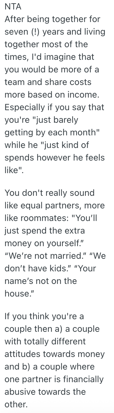 Screenshot 2025 10 30 at 6.56.47 AM A Womans Boyfriend Got A Big Pay Raise At Work, So She Wants Him To Chip In More Rent Money Each Month