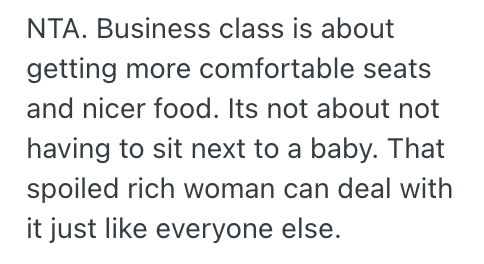 Screenshot 2025 10 31 at 2.21.11 PM Woman Booked A Business Class Seat For Her And Her Baby On A Long Flight, But Another Passenger Tried To Have Them Downgraded To Economy