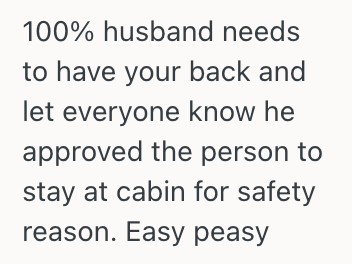 Screenshot 2025 10 31 at 5.59.10 PM Woman Allowed Her Sister In Law To Spend The Night At Her Husband’s Family Cabin, But His Sisters Got Upset And Said She Wasn’t Welcome There