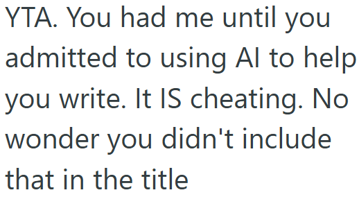 Screenshot 3 c4d768 Wife Is A Dedicated Author Who Is Writing A Novel, But When He Got Inspired By Her And Decided To Use AI To Write, She Said He Was Cheating