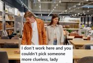 Rude Customer Came Up To A Shopper And Demanded That He Help Her Find Some Fasteners, So He Got Snarky With Her, And She Tried To Get Him In Trouble