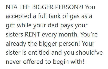 Sister 2 Sister Planned To Deep Clean Her Sibling’s Apartment For Free, But After Requesting Gas Money, Her Sister Called Her Selfish And Their Father Took Sides
