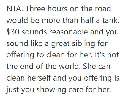 Sister Sister Planned To Deep Clean Her Sibling’s Apartment For Free, But After Requesting Gas Money, Her Sister Called Her Selfish And Their Father Took Sides