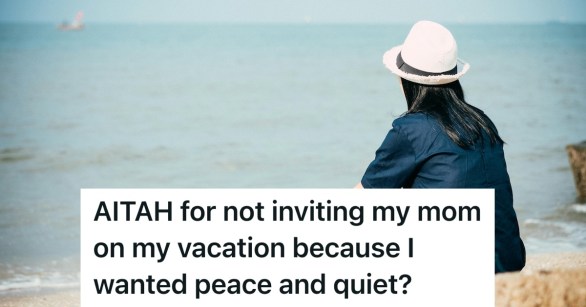 Woman sitting on the beach alone