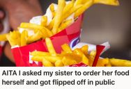 Brother Drove His Sister And Friend To The Food Court, But Told Her She Could Go Get French Fries Herself And Now She Is Punishing Him For It