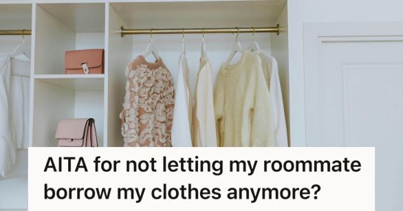 A closet with some women's clothes in it