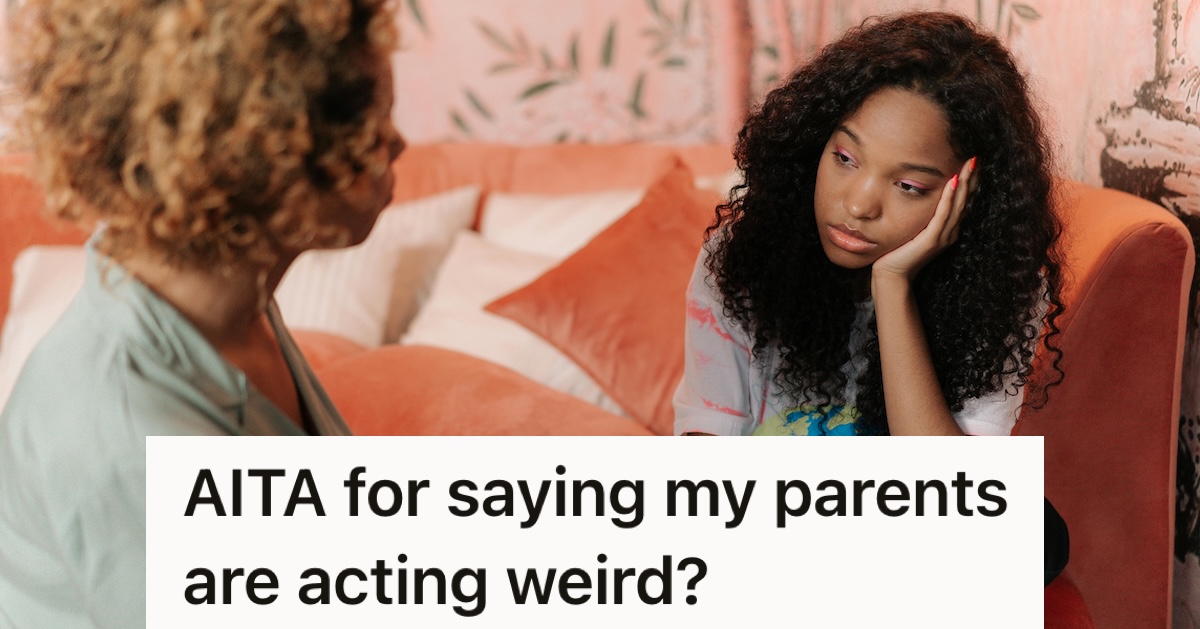 Sad teen girl talking to her mom on the bed