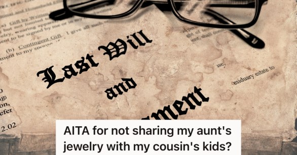 Envelope with Last Will and Testament and Reading Glasses