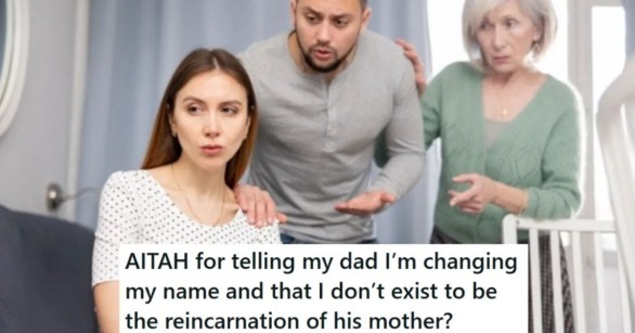 woman turning away from man and older woman