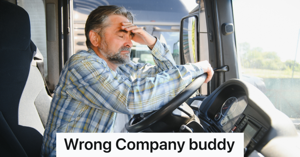 frustrated man sitting in his truck