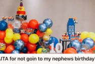 Woman Refused To Attend Her Nephew’s Birthday Party Because She Didn’t Get An Invitation From Her Sister, But Her Father Thinks She’s Being Dramatic
