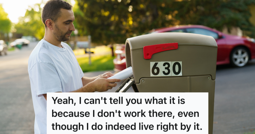 man checking the mail