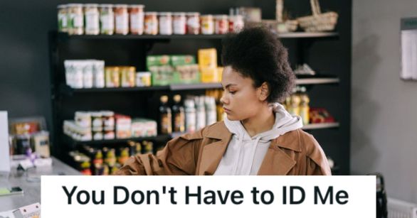 Woman in a grocery store