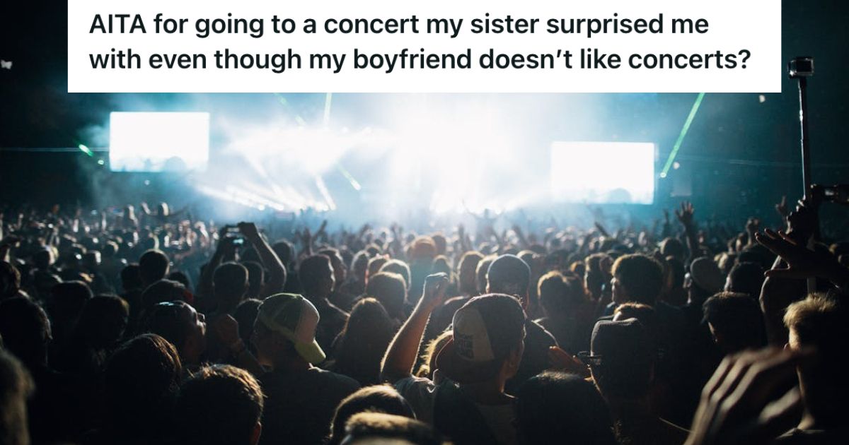 People watching a concert