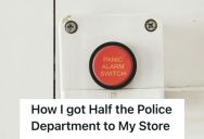 Gas Station Employee Was Curious About A White Box Near The Register And Pressed The Panic Button, So Police Cars Came Flying To Her Workplace