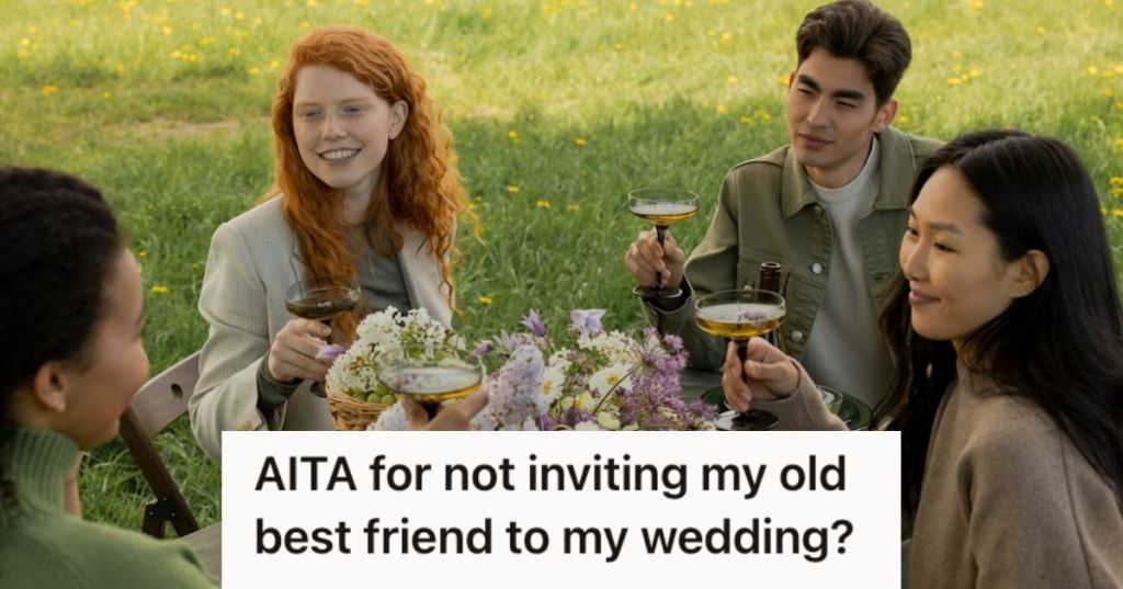 Friends talking and celebrating over food and wine