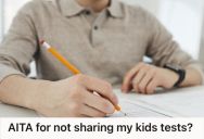 A Friend Asked To Borrow Her Son’s Test Papers So Her Daughter Could Use It For Getting Good Grades, But This Woman Thinks It’s Unfair To Do So