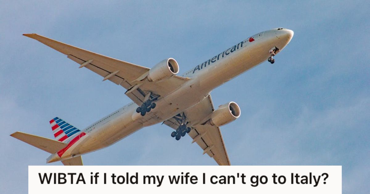 Airplane flying in the air