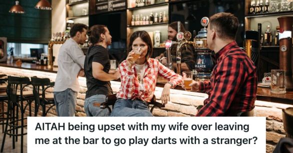 People ordering and drinking beer at the bar