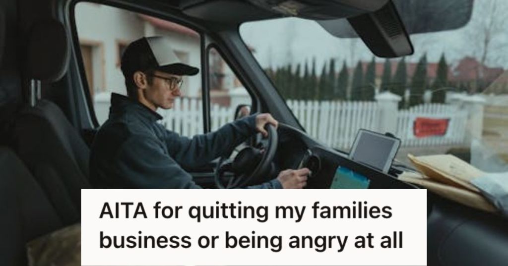 Man navigtaing GPS while driving a van