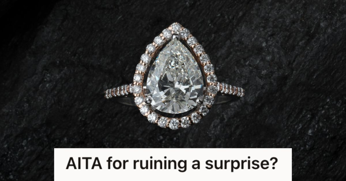 A big, luxurious diamond ring