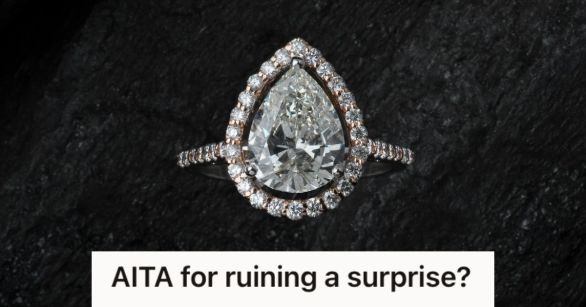 A big, luxurious diamond ring