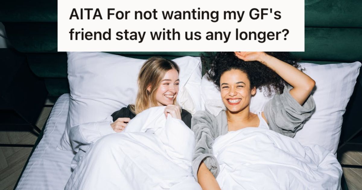 Boyfriend Let His Girlfriend’s Friend Live With Them In Their Small Apartment, But Now He Feels Like A Stranger In His Own Home Two women having fun in bed