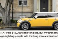 Man Worked Hard To Pay Full Price For A Car Costing $18K, But His Grandma Has Been Telling People That He Got The Car For Free