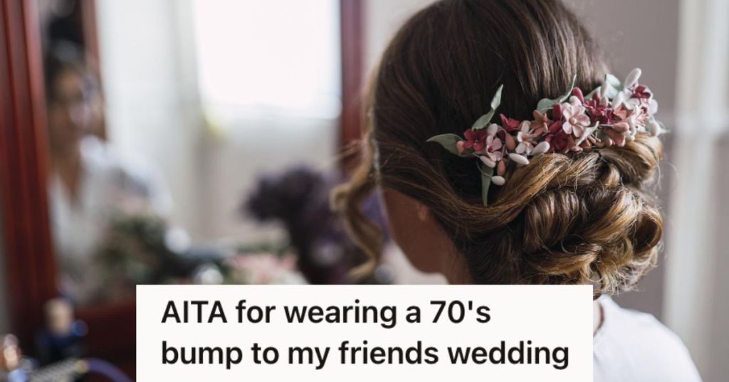 Woman with a beuatiful hairstyle looking at the mirror