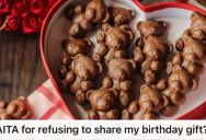 Girl Received Special Chocolates As A Birthday Gift From A Friend And Refused To Share Them With Her Mom, So Her Parents Are Calling Her Selfish